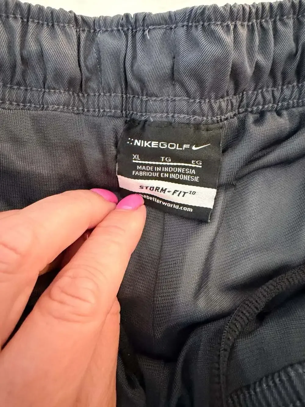 Nike Golf Storm-FIT Rain Pants Black Red Men’s XL